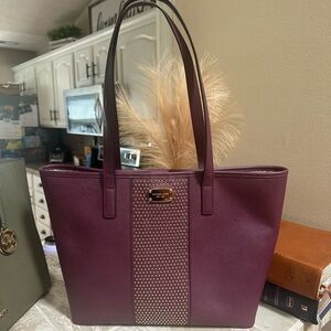 MICHAEL KORS burgundy/wine tote NWOT